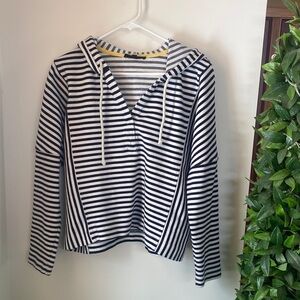 Jane+Delancey Striped Hoodie with Drawstrings